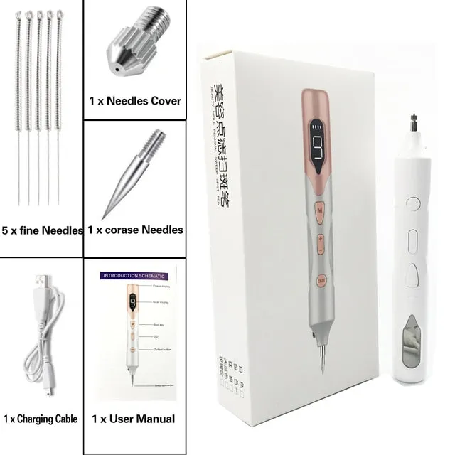 9 Level Laser Plasma Pen Mole Tattoo Freckle Wart Tag Removal Pen Dark Spot Remover For Face LCD Skin Care Tools Beauty Machine