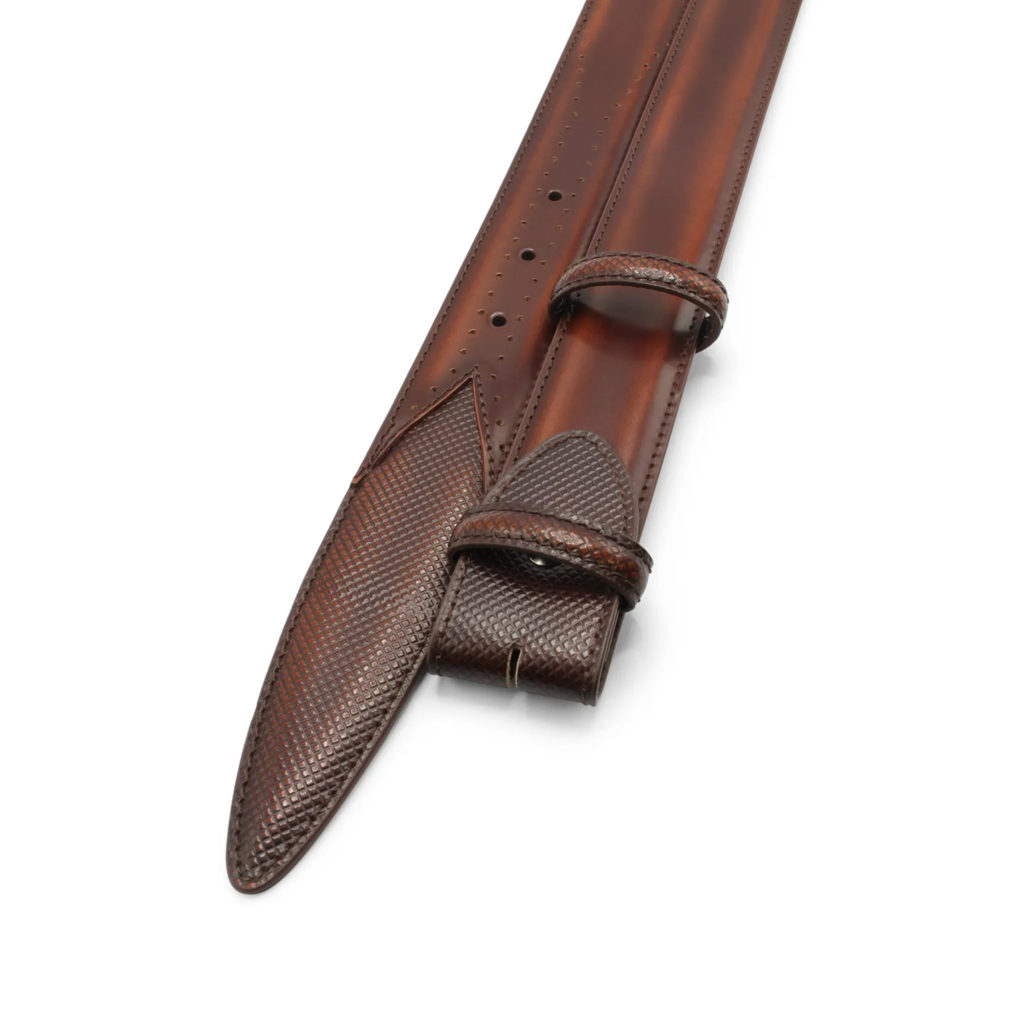 Belmondo Cordovan Effect Belt Strap