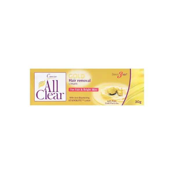 Caresse All Clear Gold Hair Removal Cream 30g