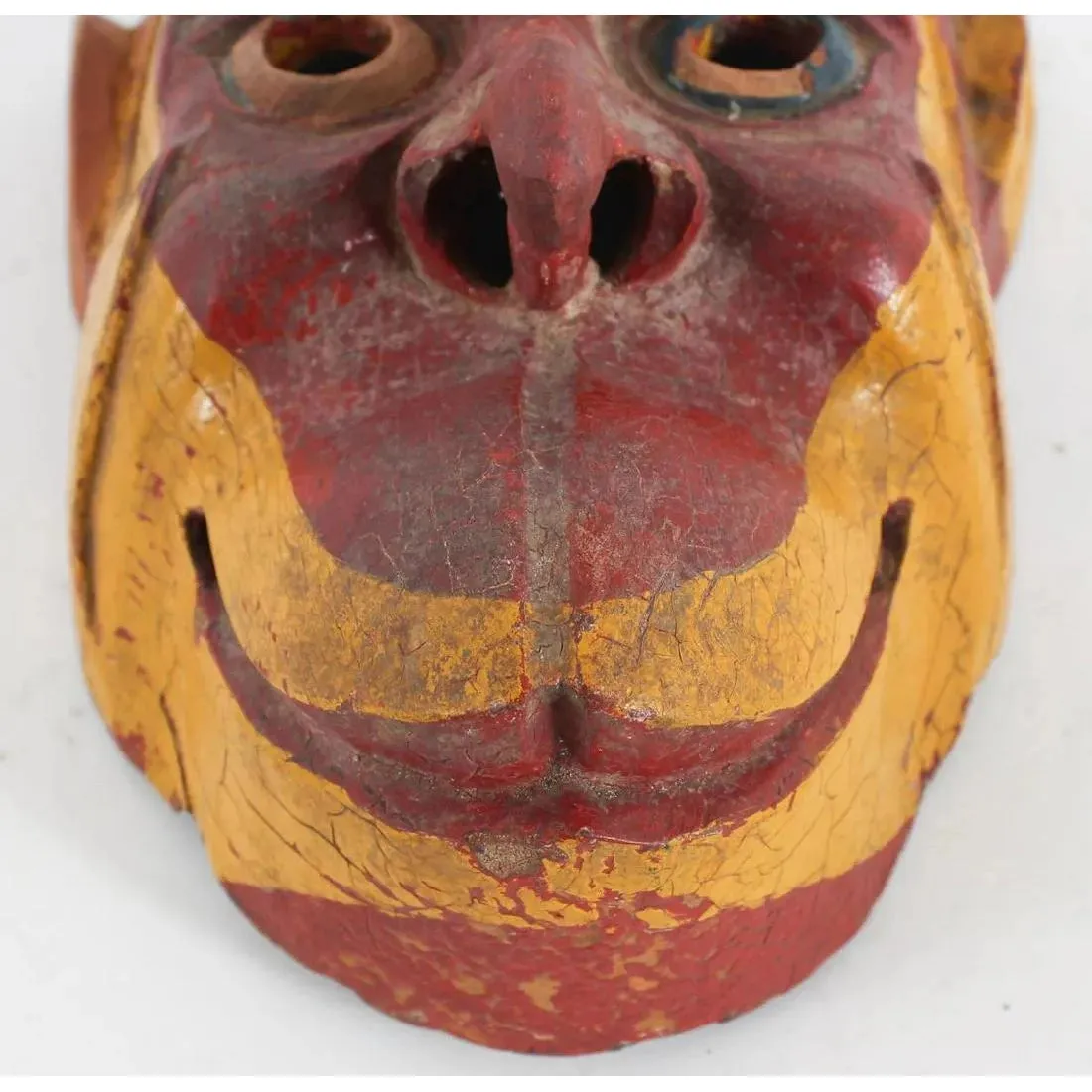 Chinese Opera Painted Wooden Monkey Mask, China #842