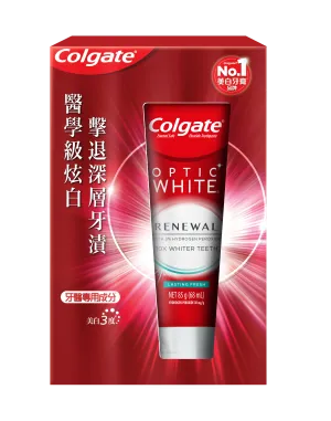 Colgate Optic White Renewal Lasting FreshToothpaste 85g/Tube 6tubes/Case