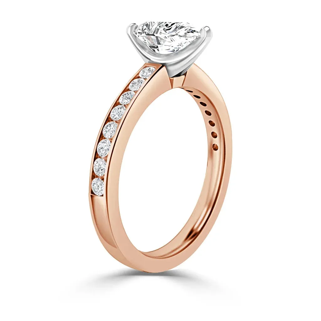 Eva - 18ct Rose Gold - Pear