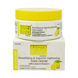 First Lady Fast Actives beautifying Superior Lightening Fade Face Cream with Lemon & Vitamin C (200ml Jar)