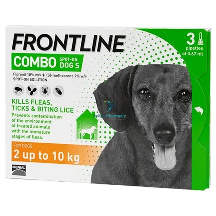 Frontline Combo Spot-on Treatment for Small Dogs (2-10kg) - 6 Pipettes