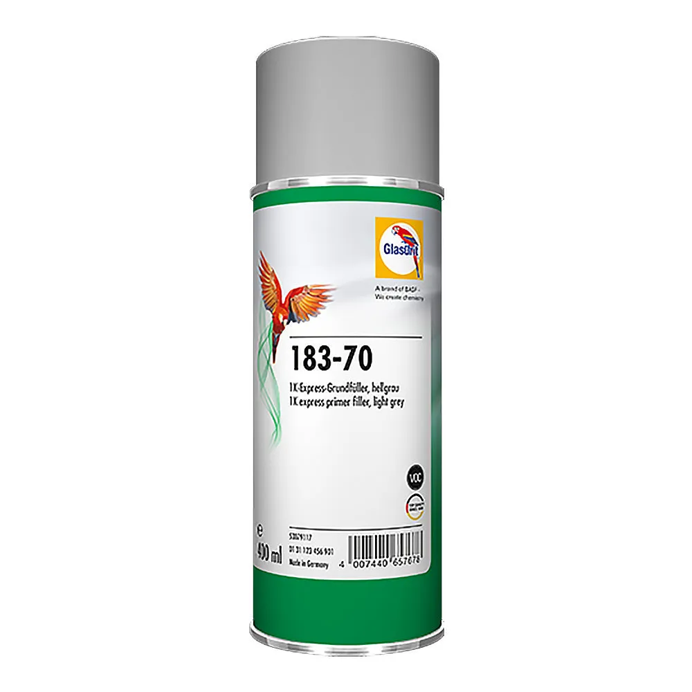 GLASURIT 183-70 1K Express Quick Dry Primer Filler Grey 400ml Aerosol