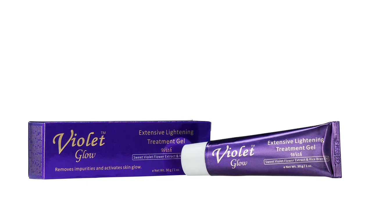 GLOW - Violet Glow Extensive Lightening Treatment Gel With Sweet Violet Flower Extract & Rice Bran Oil