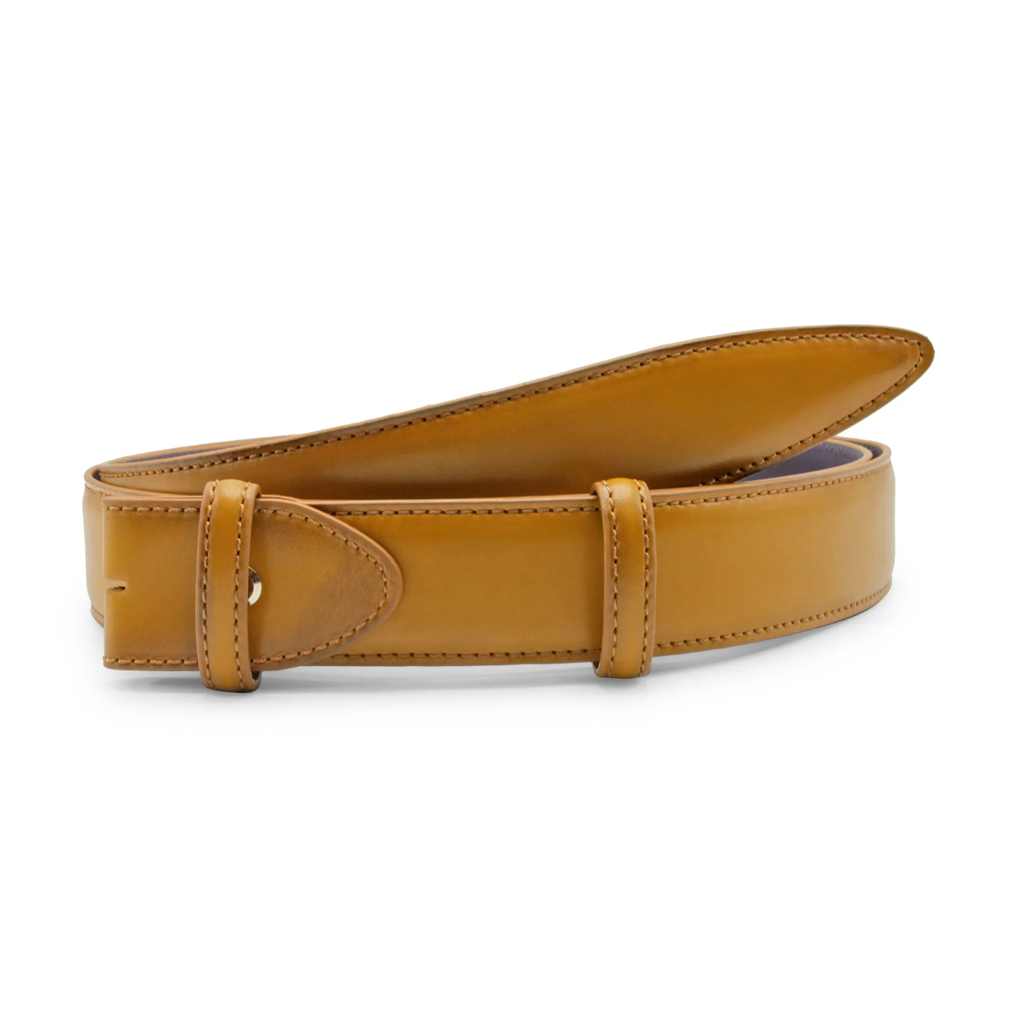 Hand Burnished Bogart Belt Strap