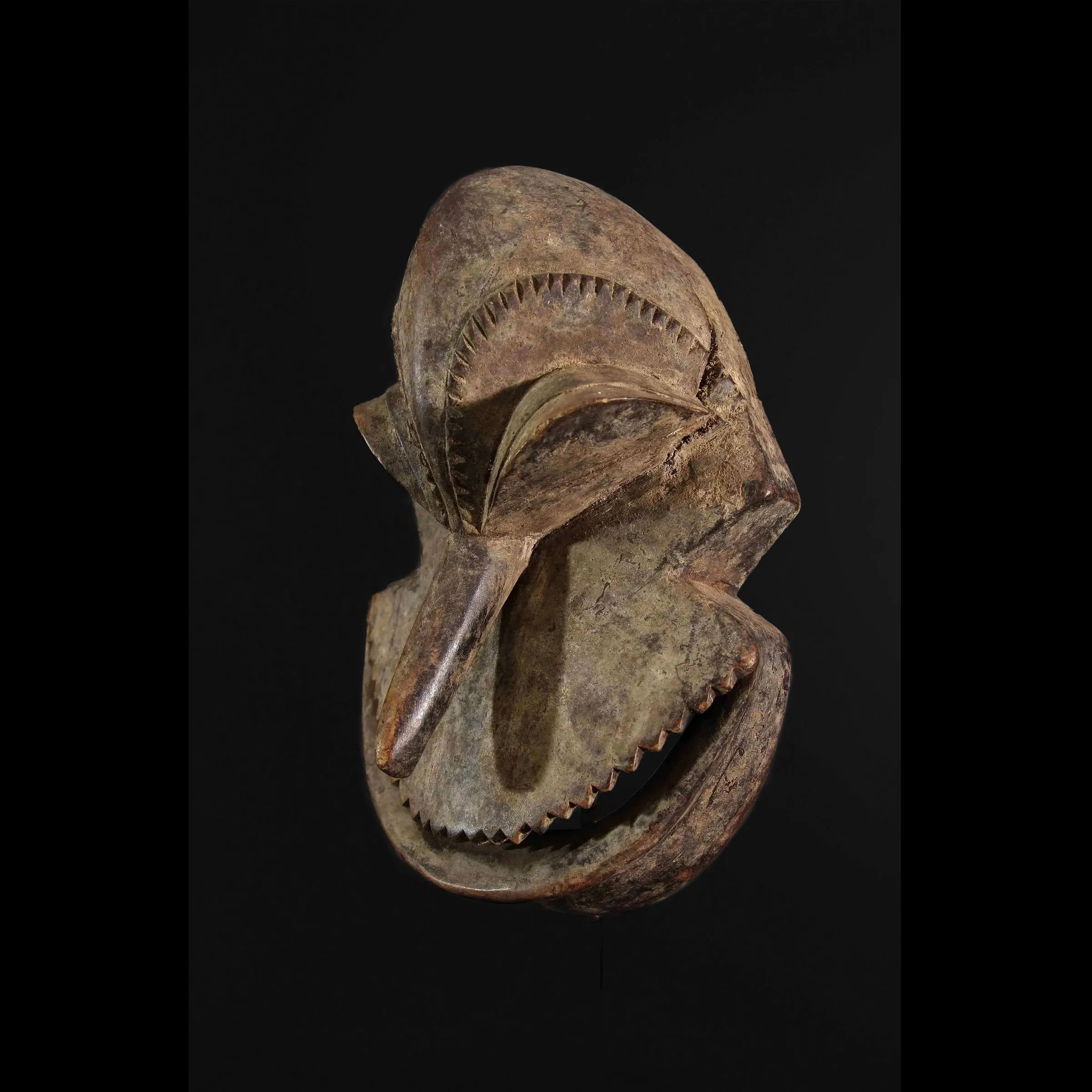 Hemba Soko Mutu Passport Mask, Congo  #32B