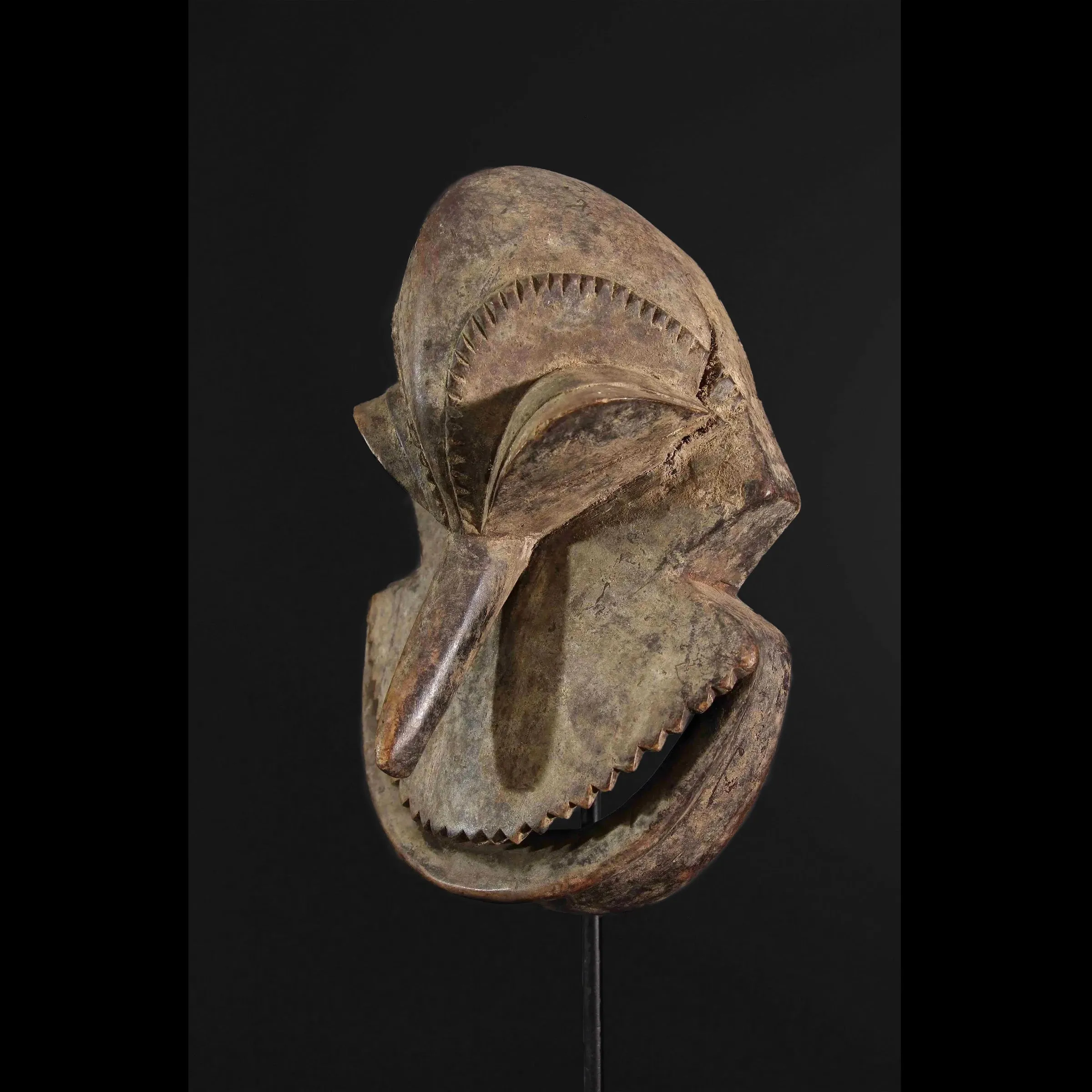 Hemba Soko Mutu Passport Mask, Congo  #32B