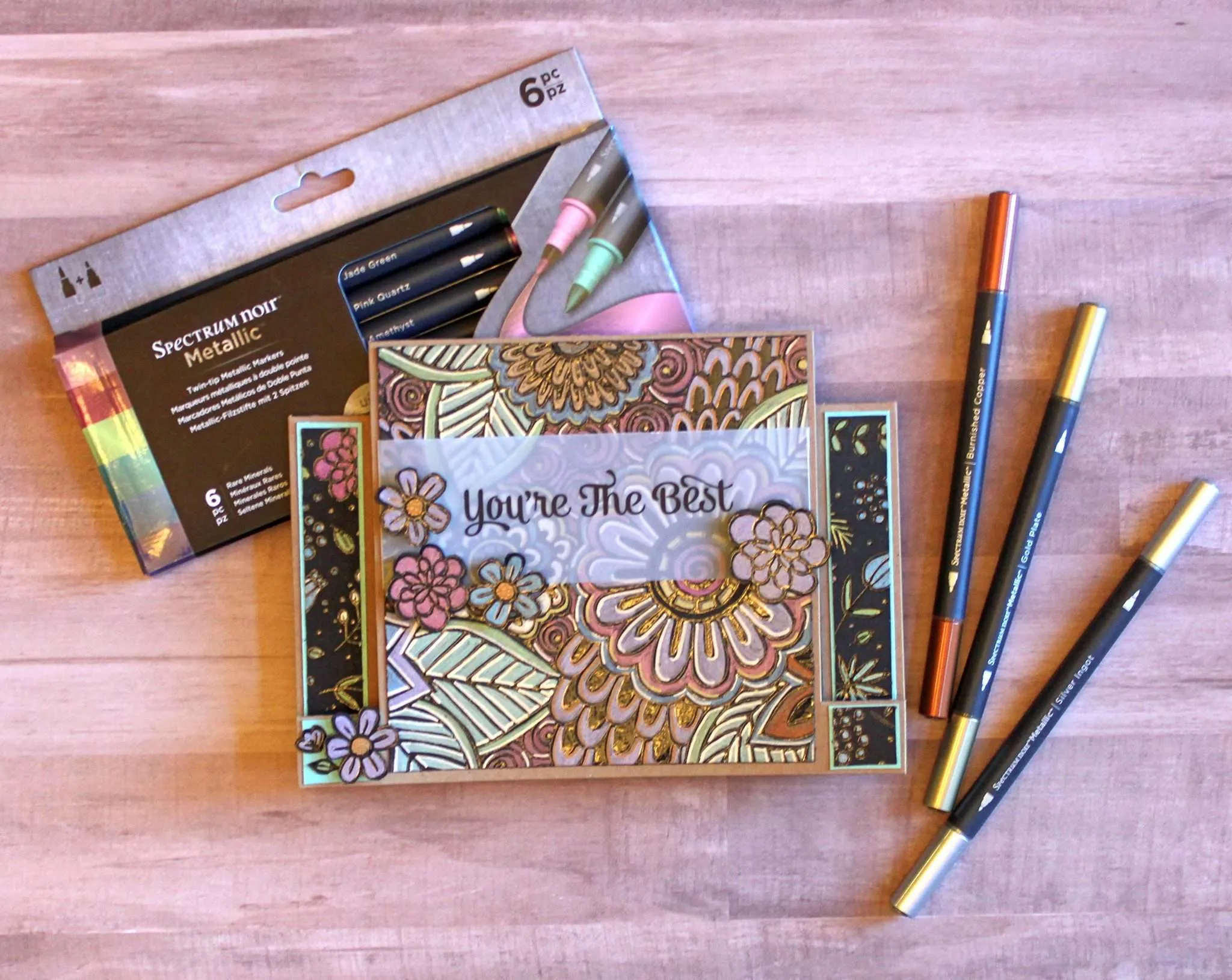 Metallic Markers by Spectrum Noir (6pk) - Precious Metals