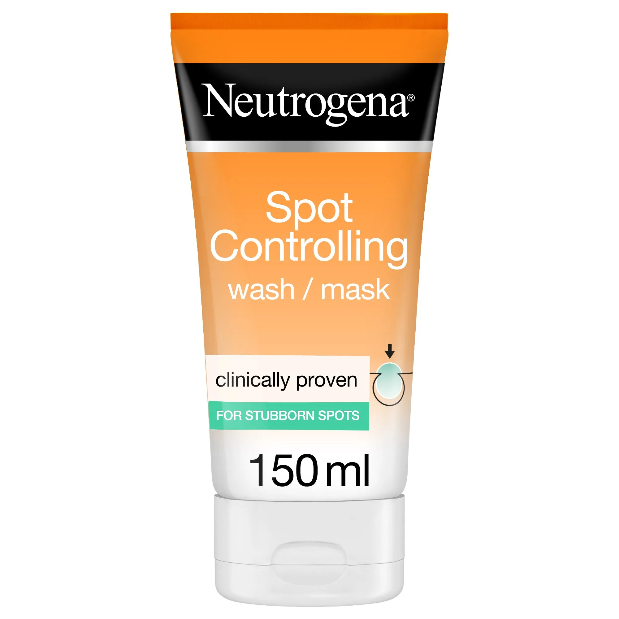 Neutrogena Facial Wash, Visibly Clear, 2-in-1 Wash Mask