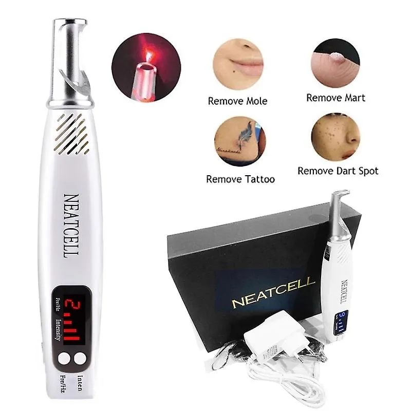 Red Light UK Plug Freckle Tattoo Scar Dark Spot Removal Mini Laser Picosecond Pen Skin Pigment Therapy Anti Aging Spa BeAUty Laser Pen Fa0434