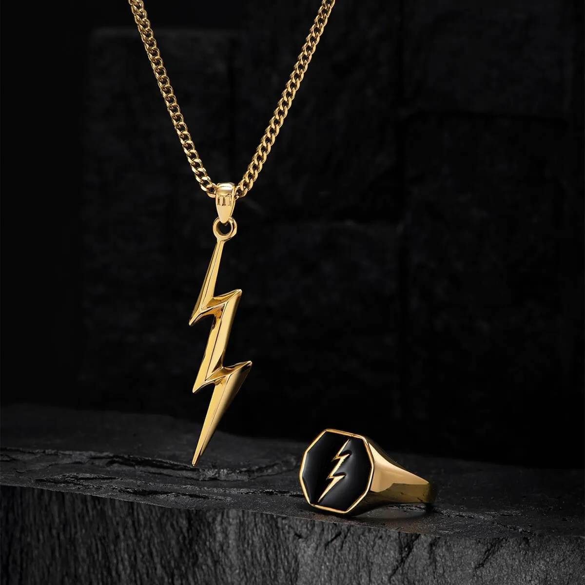 Thunderbolt Ring - Gold