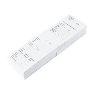 White Three Part Numbered Job Envelopes, Watch and Jewellery Repair Job Envelopes.